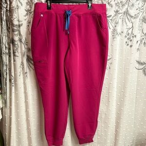 Figs hot pink high waisted Zamora jogger XXL